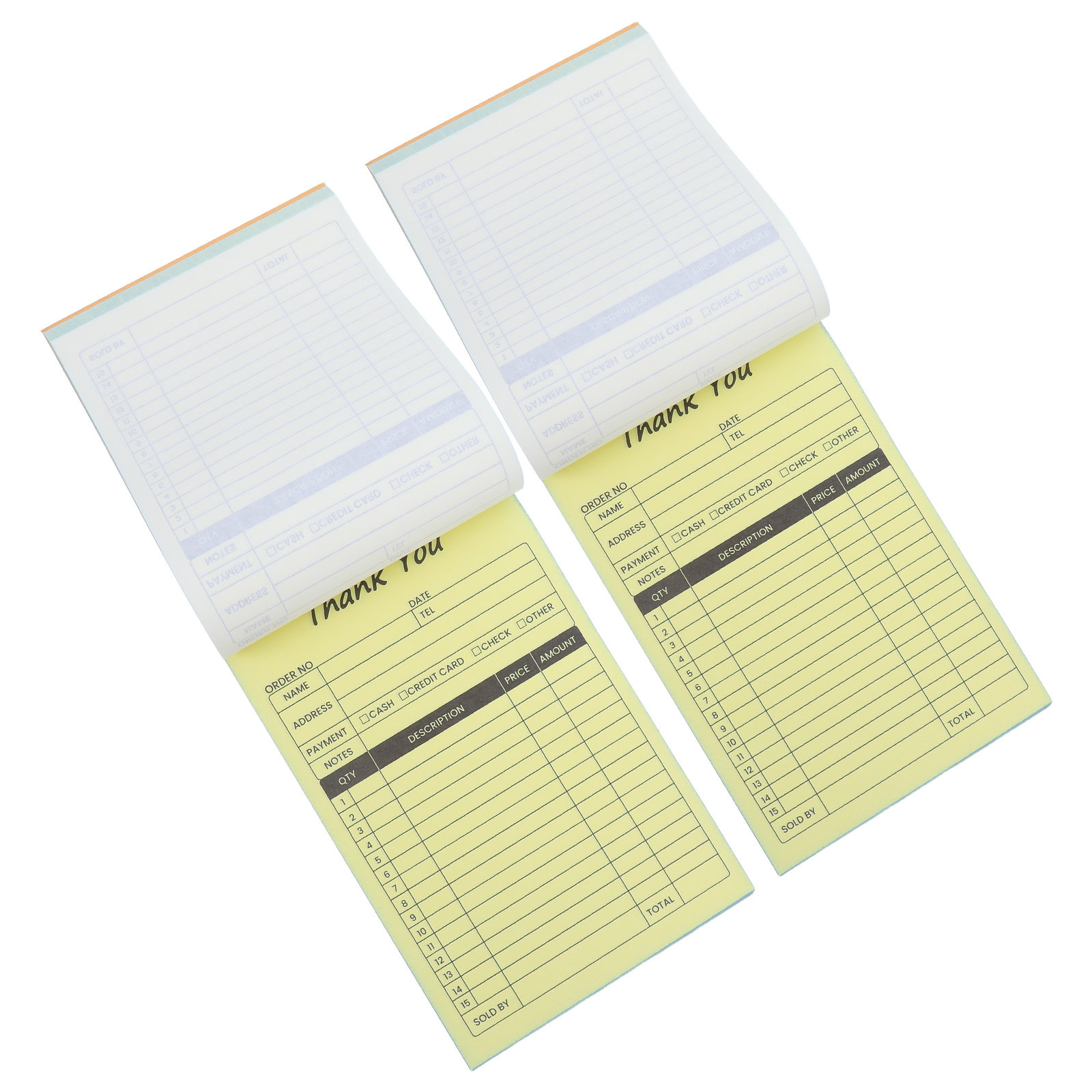Carbon Copy Book - 2Pcs Order Invoice Book Carbon Copy