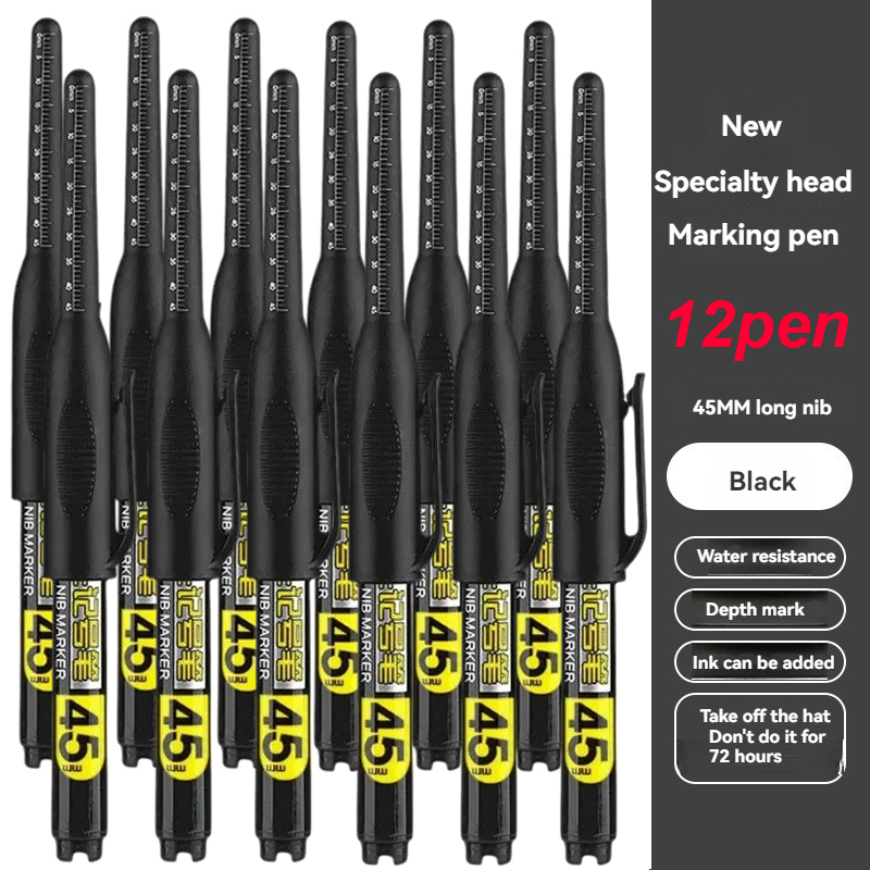 12Pcs Multi-Purpose 45mm Deep  - огляд і ціна Whiteboard Marker Set
