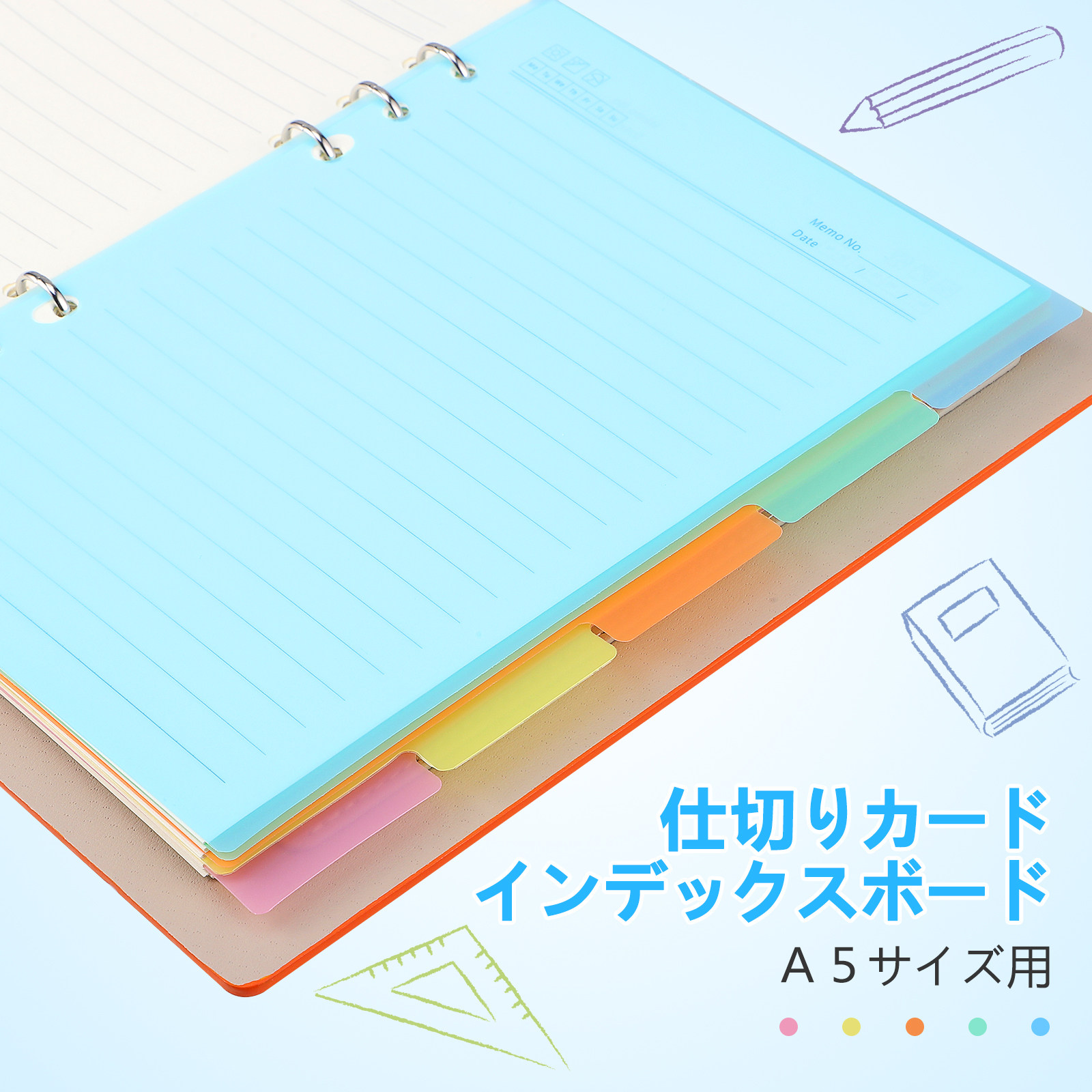 10Pcs Plastic Dividers Binder  - огляд і ціна Index Tab Divider