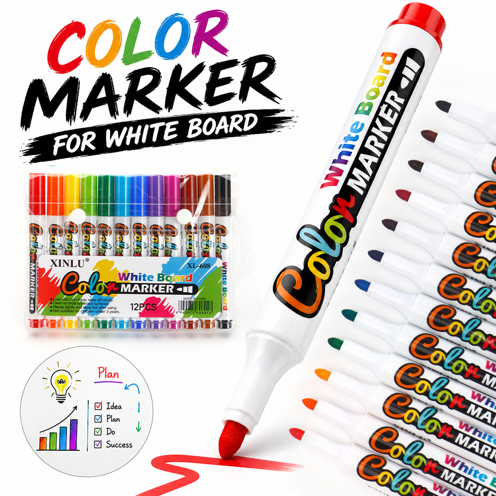 12 Colors Erase Whiteboard Mar - огляд і ціна Whiteboard Marker Set