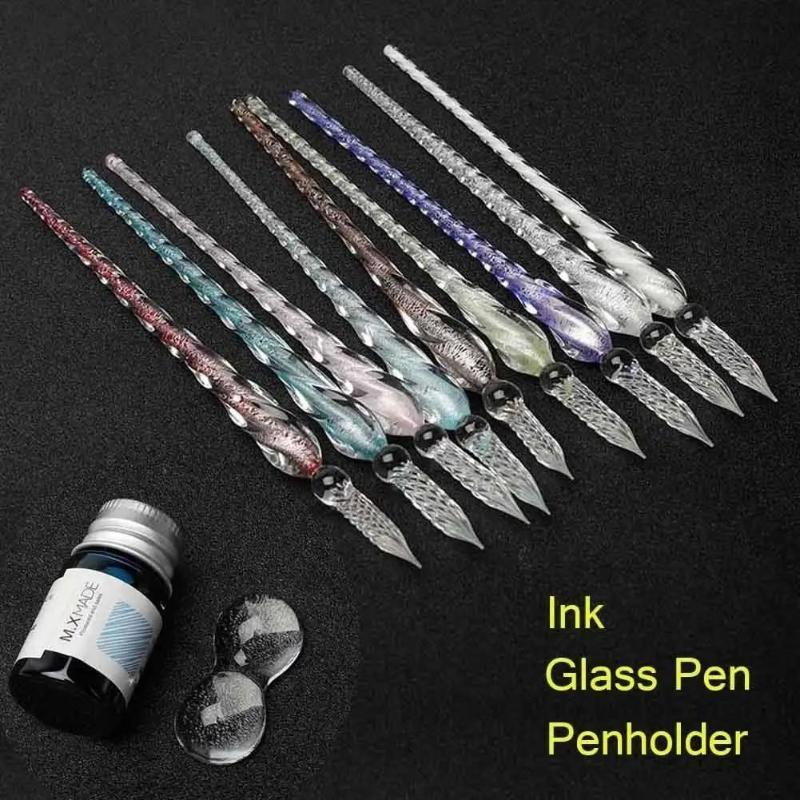 Colored Crystal Glass Dip Pen  - огляд і ціна Fountain Pen Ink