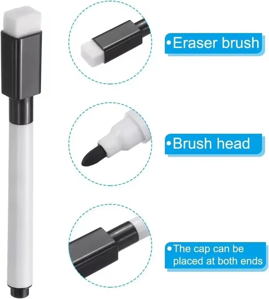 Magnetic Black Dry Erase Marke - огляд і ціна Whiteboard Marker Set