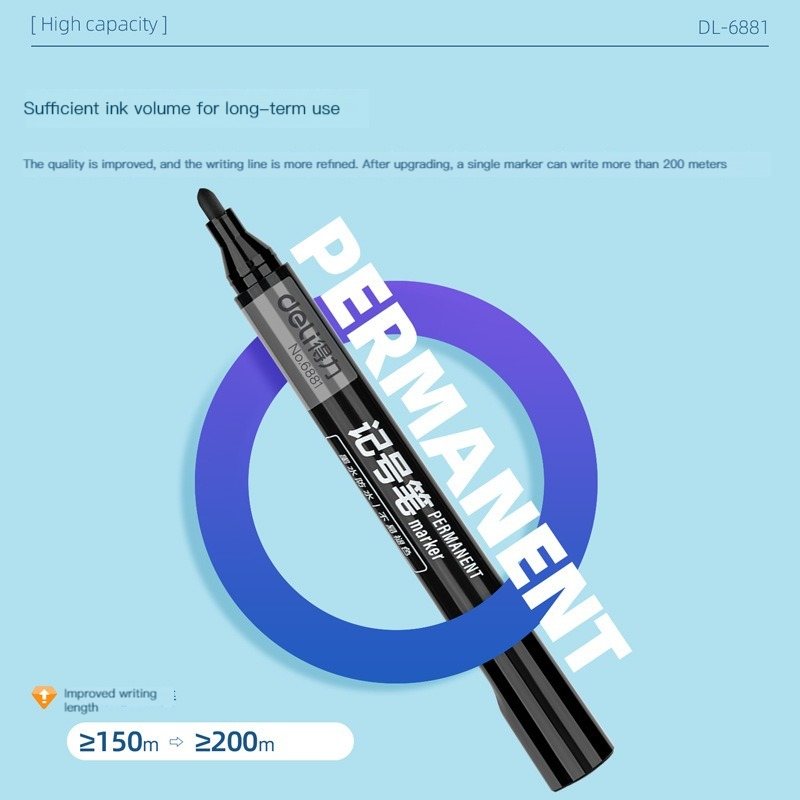 3/6 Pcs/set Deli Permanent Art - огляд і ціна Whiteboard Marker Set