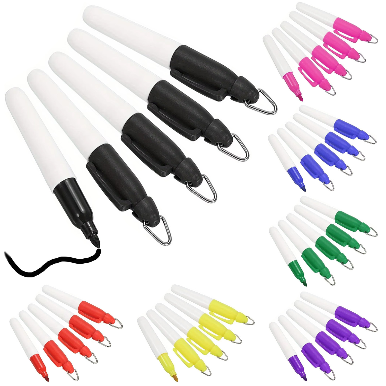5/10 Pcs Mini Permanent Marker - огляд і ціна Whiteboard Marker Set