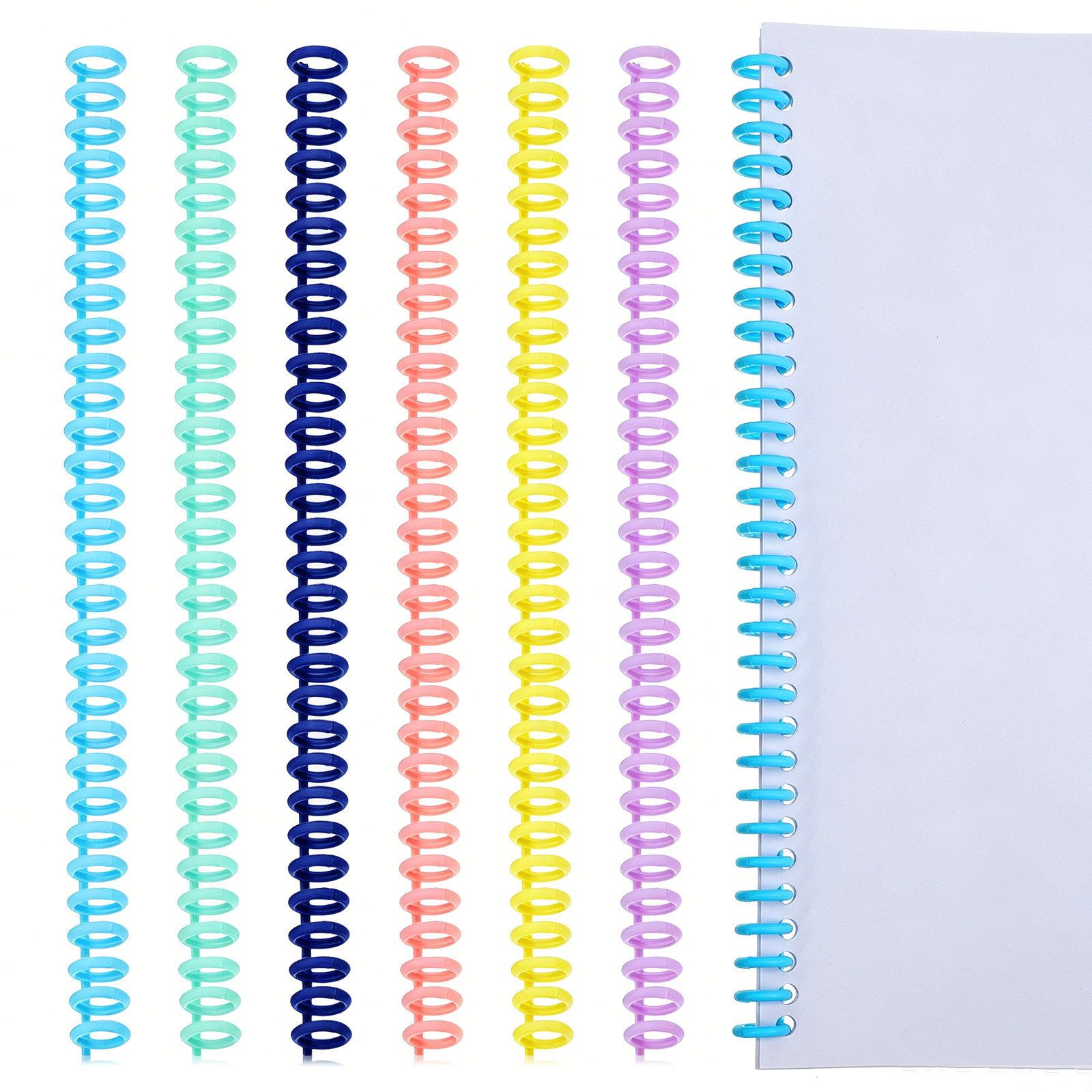 12Pcs Stylish Color Plastic Bi - огляд і ціна Binding Comb Plastic